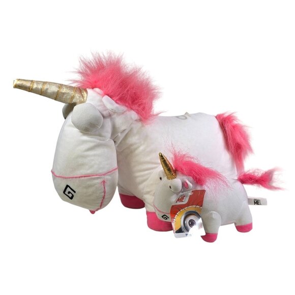 Despicable Me 2 Plush Stuffed Animal Unicorn Toy Factory Lot of 2 Carnival Toy - Picture 1 of 16